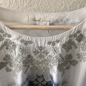 Anthropologie Printed Tunic Top